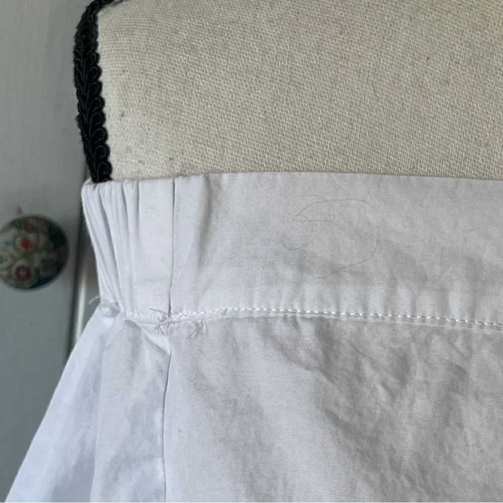 Free People Off‎ Shoulder White Cotton Shirt With Bell Sleeves, Size XS - Picture 4 of 10